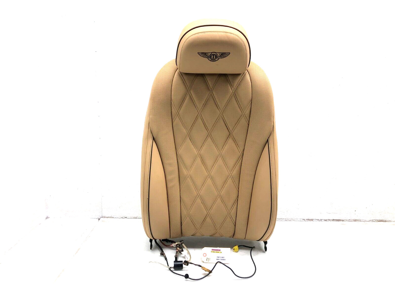 2014-2018 BENTLEY FLYING SPUR RIGHT PASS FRONT UPPER SEAT CUSHION OE #FOR PARTS.