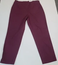 Time And Tru womens Pull on Purple / Burgundy Stretch Leggings Pants Size 16 NWT