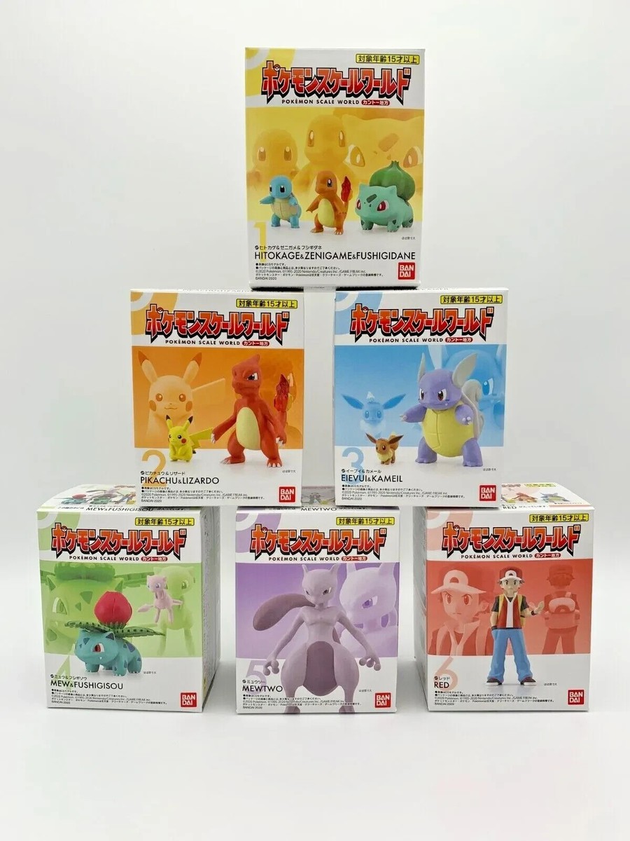 Pokemon Scale World Kanto Region 1 Complete 6 types 1/20 Figure