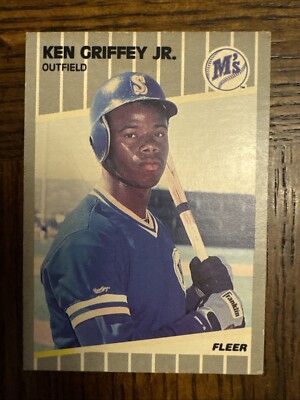 rare 1989 fleer baseball cards 1989 Fleer Ken Griffey Jr. #548 Extremely Rare Printing Mistake / Error -  1/1?