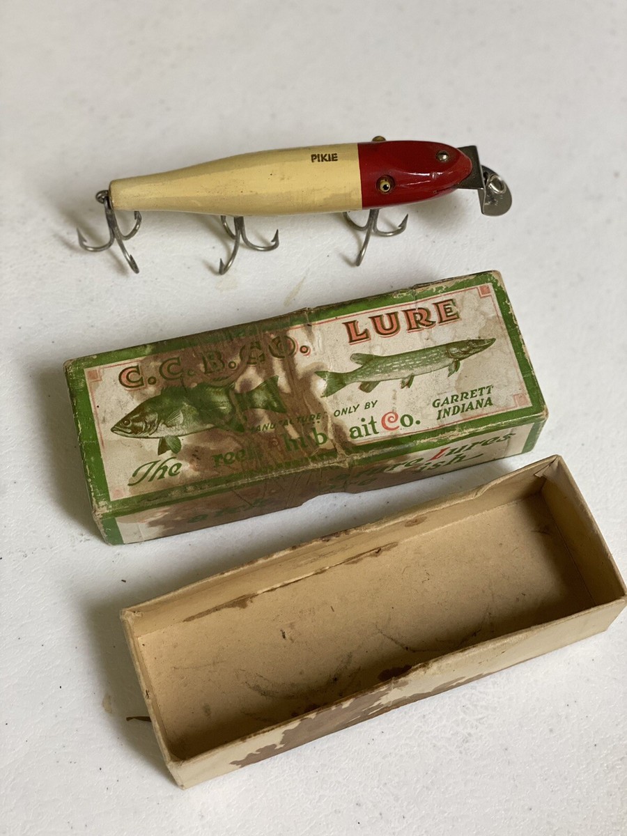 Vintage Creek Chub Pikie Minnow No. 702 – White and Red 5” Long