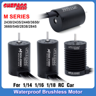 SURPASS HOBBY Brushless Motor M2430/2440/2838/540/3650 For 1/10 1/12 1/18 RC Car