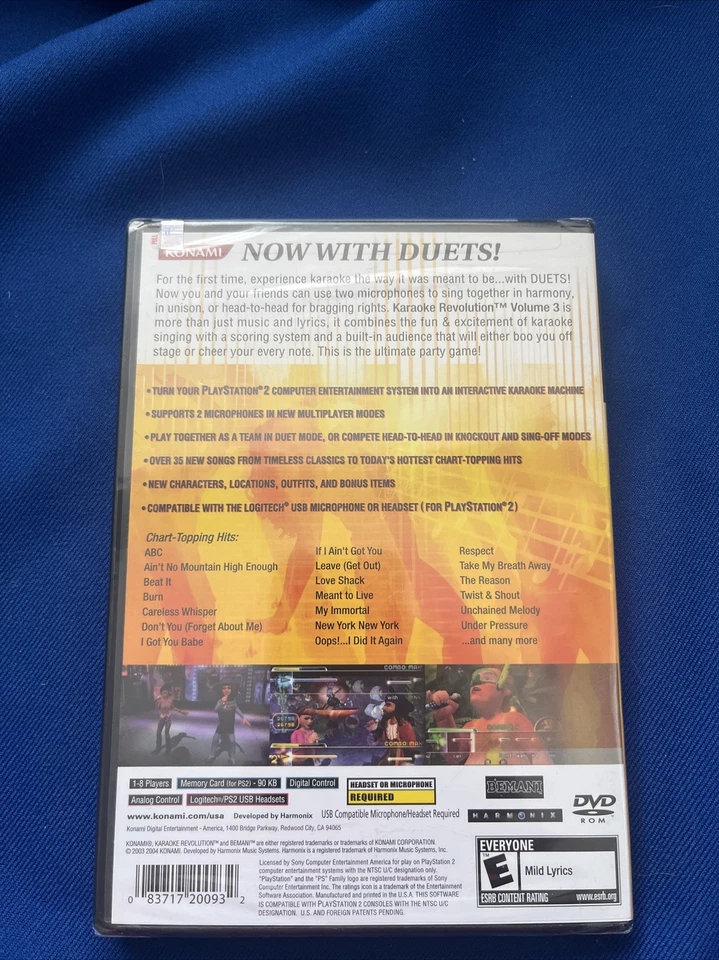 Karaoke Revolution Volume 3, Sealed, Brand New - Image 3 of 3