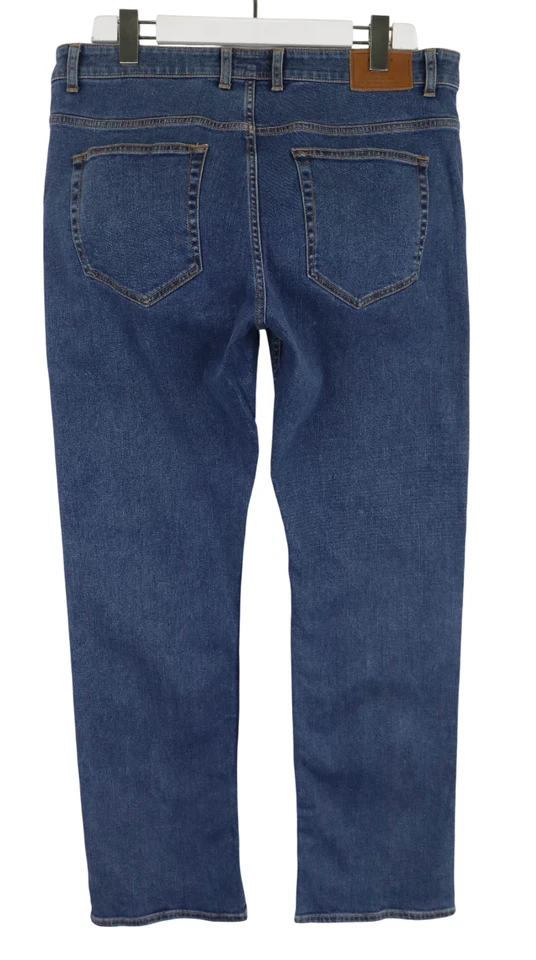 Gant Jason Normal Waist Regular Fit Straight Leg Vaqueros Hombres W35/L32 Azul - Imagen 2 de 4