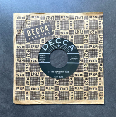 7'' Patsy Cline - Let The Teardrops Fall / Come On In - US DECCA