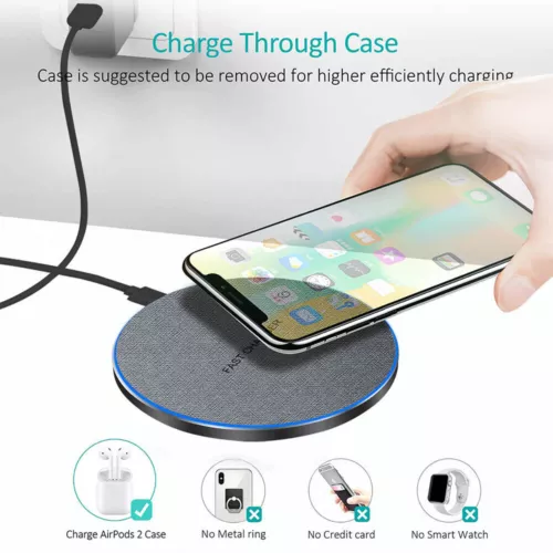 30W Wireless Charger Fast Charging Mat For Samsung Galaxy S24 S23 S22 + Ultra FE - Picture 10 of 17