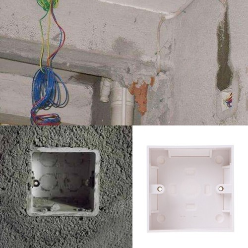 DIY Easily Mount Back Box Plastic Power Enclosures Wall Plate Junctions Box - 第 4/8 張圖片
