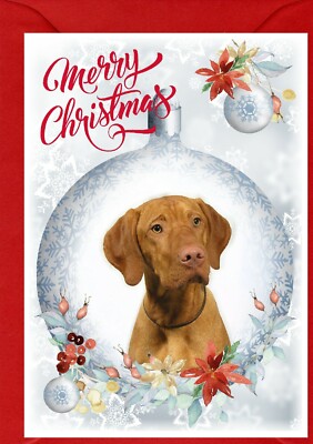 Ungarischer Vizsla Hund A6 (4'' x 6'') Weihnachtskarte (innen leer) von Starprint