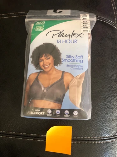 Playtex 18 Hour Wireless Bra 4693 Ultimate Shoulder Comfort Smoothing Sz 42D NEW