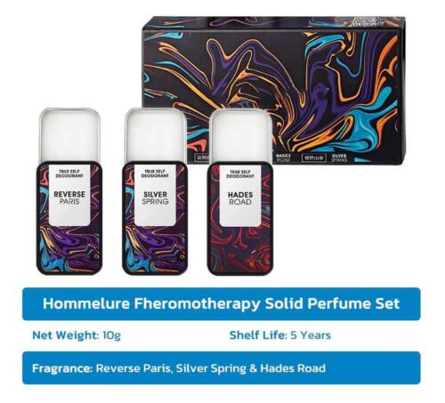 Hommelure Feromone Solid Perfume Set 3Pcs,Portable Perfume Long Lasting Unisex - Picture 6 of 11