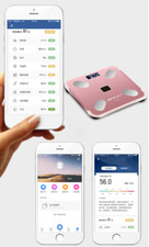 Digital smart scale body fat weight loss iscale solar rechargeable