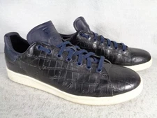 adidas Stan Smith Kicks Lab Croc Legend Ink Athletic Shoe Mens US 12 BZ0453 Blue