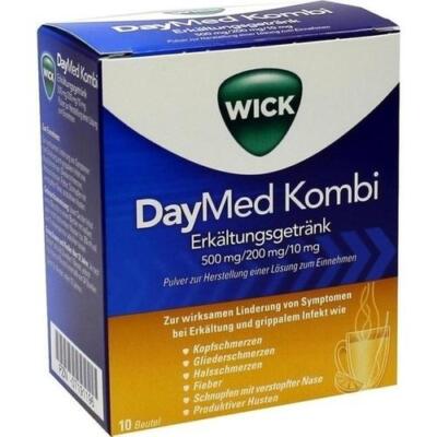 3x Wick Daymed Kombi Erkältungsgetränk Pulver 10 Beutel bei Erkältung 7191196