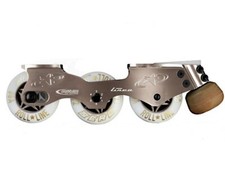 RollLine Linea Inline Figure Skate Frame Set with Wheels- Size 8 