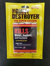 Giant Destroyer Bomb 4 Bombs Per Pack Gophers Moles Rats Yards Garden Lawn *NEW*