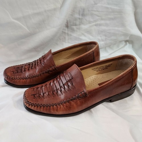 Florsheim Brown Leather Basket Weave 