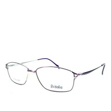 Britalia T-542 Eyeglasses Round Pink Silver Full Rim Frames 54[]13 135 mm