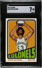 1972 Topps Basketball #180 Artis Gilmore Rookie SGC 7