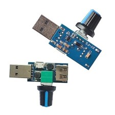2 Pack USB Fan Controller Stepless Speed Regulator Air Volume Cooling Governor