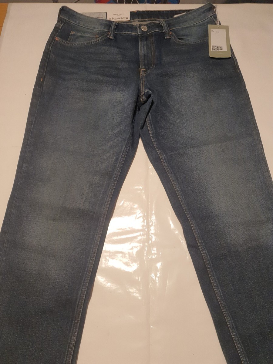 Men's W32 H&M Regular Tapered Jean's L32 Blue