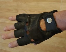 Driving leather gloves Half-finger Unisex