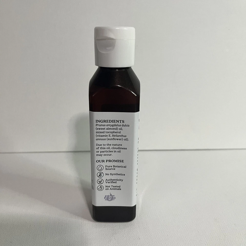 Aura Cacia Sweet Almond Skin Care Oil 4 Fl Ounces Oz 118 mL Every Day Care - Image 2 of 4