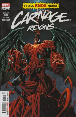 CARNAGE REIGNS OMEGA #1 MARVEL PRH