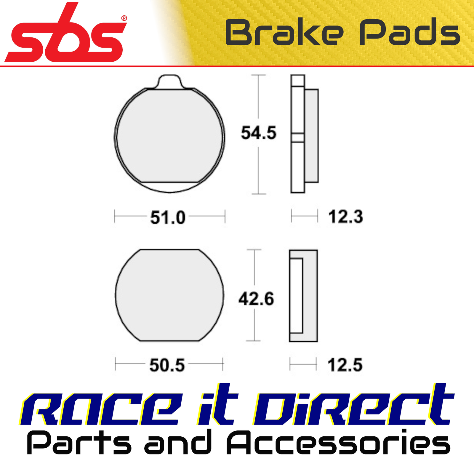 Brake Pads for KAWASAKI Z 400 1979 Front Street SBS