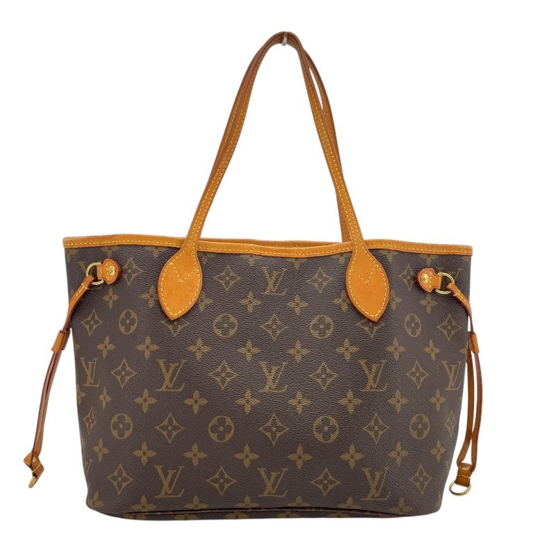 Louis Vuitton Neverfull PM Brown Monogram Canvas Tote Bag M40155