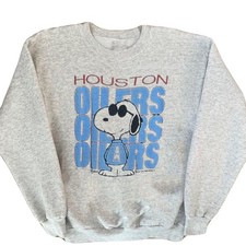 Houston Oilers reprinted Tasmanian ash crewneck sweatshirt QT5112