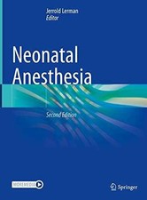 Neonatal Anesthesia - Hardcover, by Lerman Je...
