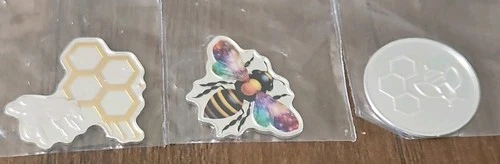 Traderbea 3 pieces999 Silver Irregular Round Bee Honeycomb Bullion Lot 15g Total