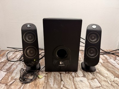 Logitech X230 Schwarz Lautsprechersystem mit Subwoofer PC Gaming Lautsprecher, 3,5 mm