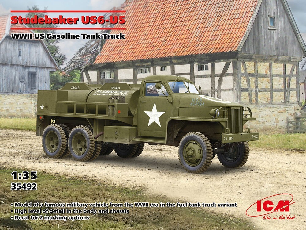 Maquette en plastique camion essence Studebaker US6-U5 ICM 35492 échelle 1/35