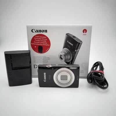 Canon IXUS 185 Schwarz - Kompakte Digitalkamera OVP - 20 MP - Guter Zustand - Bild 1 von 4
