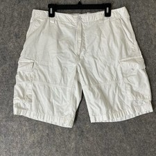 Polo Ralph Lauren Cargo Shorts Men s 36 White Utility Drill Khaki Military Talon