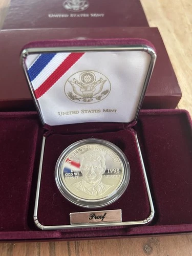 Photo of a 1998-S Kennedy Half Dollar Proof from an eBay listing that sold on Jul 19, 2026