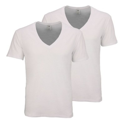 G-Star Raw Herren Basic T-Shirt Doppelpack weiß uni D25500 124 110 white
