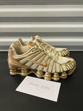 Women s Nike Shox TL Coconut Milk Metallic Gold IM7189-113 nby