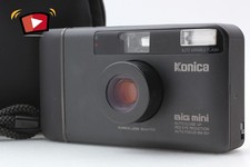 MINT W/CASE Konica Big mini BM-301 Black 35mm Film Camera From JAPAN
