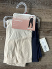 Destination Maternity Essentials Leggings Peacoat Blue Beige Bump Women's Small