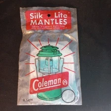 NOS Coleman 2 Pack of #21 Silk-lite Lantern Mantles vintage Camping 