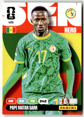 Panini FIFA World Cup Adrenalyn 2026 No. 425 Pape Matar Sarr Hero