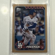 2024 Topps MLB Baseball Japan Freddie Freeman #199 Gold /25