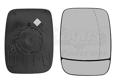 VAN Wezel Spiegelglas, AußEnspiegel Rechts U.A. FüR Fiat, Nissan, Opel, Renault-image
