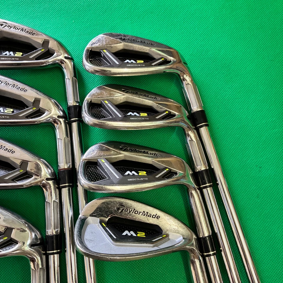 TaylorMade M2 Iron Set 8pcs 5-Sw Flex S Stiff REAX 90 Golf Clubs - Image 4 of 4