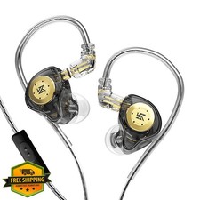 KZ EDX PRO In Ear Earphones 1DD Mic Resin Housing 10mm Dynamic Driver Black