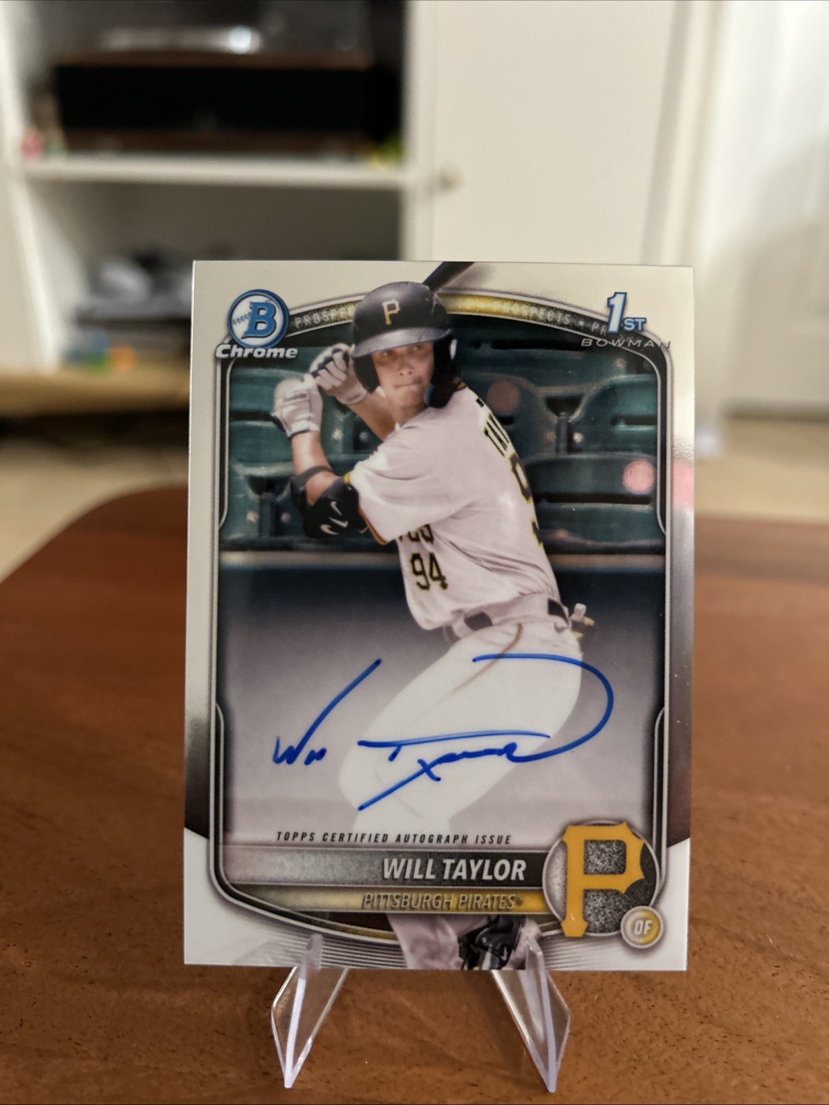 2025 Bowman Chrome - Prospect Autographs Will Taylor, Will Taylor #CPA-WT