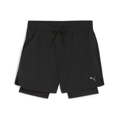 PUMA Studio Foundations High Waisted Shorts Mens Black Casual Athletic Bottoms 5