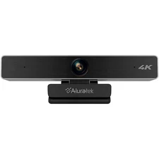 Aluratek 4K Ultra HD USB Webcam w/ 5X Digital Zoom, Dual Stereo Mics